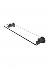 Vanity Beveled Edges Glass Shelf Clear/Brown 22inch