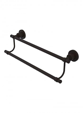 Washington Square Collection Double Towel Bar Black 24inch