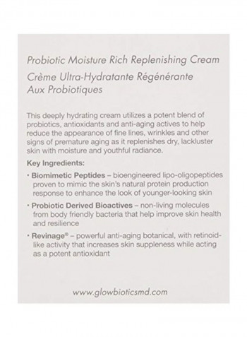 Probiotic Moisture Rich Replenishing Cream 1.7ounce