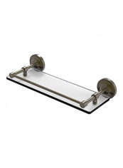 Prestige Regal Collection Glass Shelf Gold/Clear 16inch