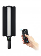 Dimmable RGB LED Video Light Stick Set Black/White