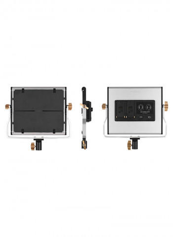 Portable Video Light Panel Set Black/White/Silver