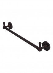 Shadwell Collection Integrated Hooks Towel Bar Black 18inch