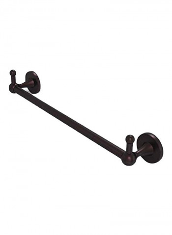 Shadwell Collection Integrated Hooks Towel Bar Black 18inch
