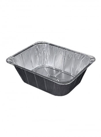 100-Piece Aluminum Steam Table Pan Silver 12.67x10.31x4.18inch