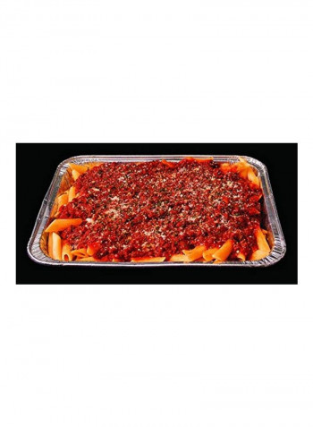 100-Piece Aluminum Steam Table Pan Silver 12.67x10.31x4.18inch