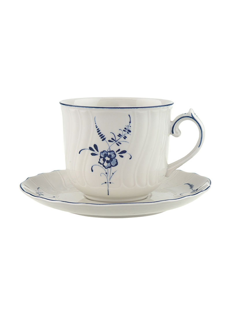 12-Piece Old Luxembourg Coffee Cup And Saucer Set White/Blue
