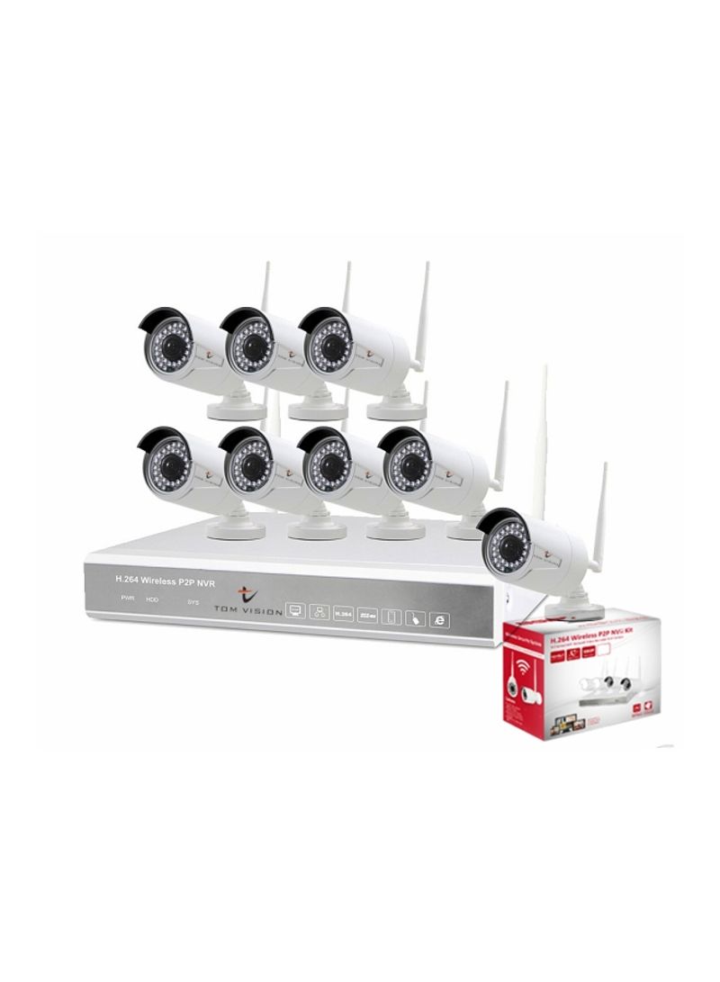 8-Channel 1080p Surveillance Camera Set