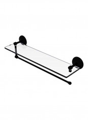 Prestige Monte Carlo Collection Paper Towel Holder Self Clear/Black 5x22x0.37inch