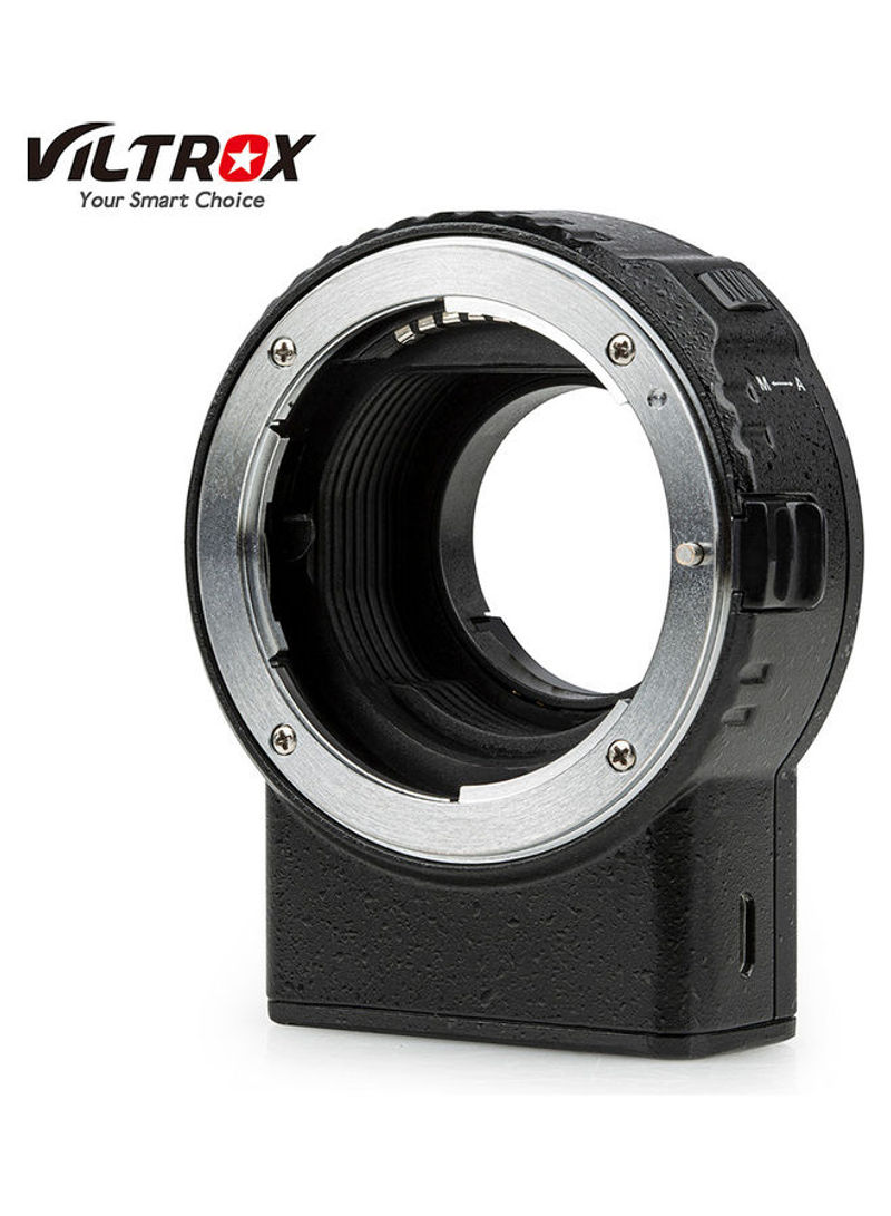 Nf-m1 Auto Focus Lens Mount Adapter Black/White