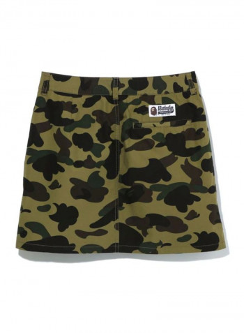 1st Camo Cotton Skirt Green/Black/Brown
