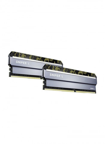 2-Piece Sniper X DDR4 RAM Set 16GB Green/Black/Grey
