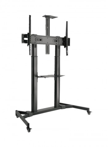 Floor TV Mount Black