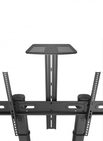 Floor TV Mount Black