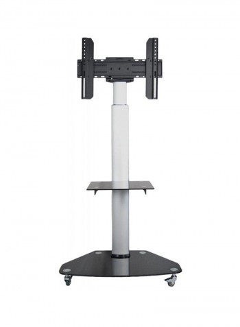 Plasma Flat Panels Floor Stand With Wheels Black