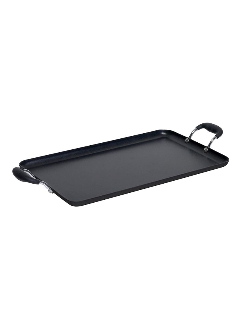 Initiatives Nonstick Inside And Out Griddle Black 18x11inch