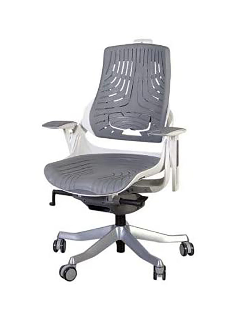 Robotto Medium Back Mesh Chair Grey 40cm