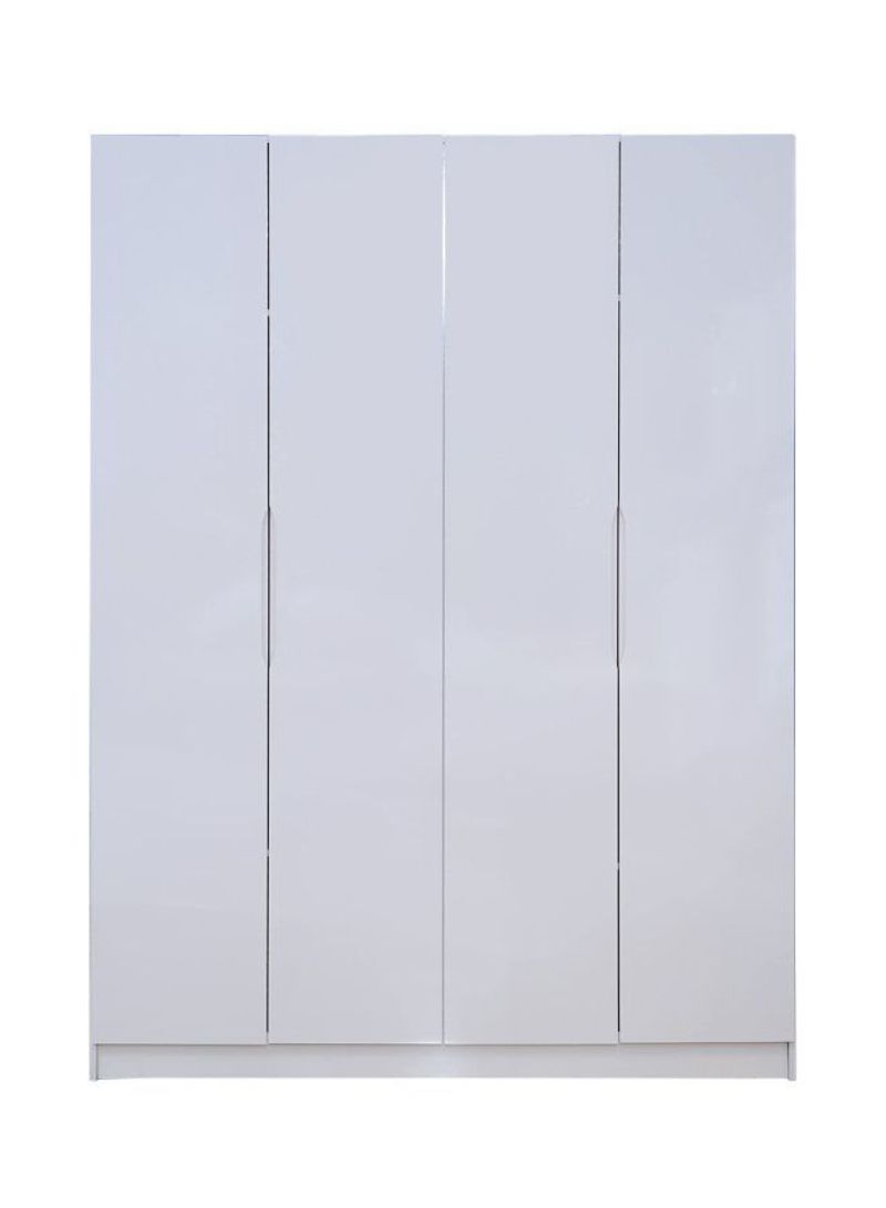 Vanissa(N) 4 Door Wardrobe White 160x210x50centimeter