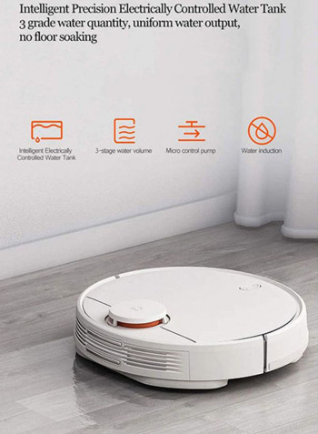 2-in-1 Sweeping Mopping Robot Vacuum Cleaner 0.3 l 33 W Mop-p2w White/Black