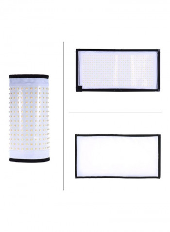 LED Dual Colour Photography Light With Remote Control 60x0.3x31centimeter Black