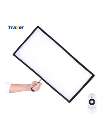 LED Dual Colour Photography Light With Remote Control 60x0.3x31centimeter Black