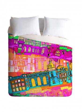 Polyester Duvet Cover Multicolour Queen