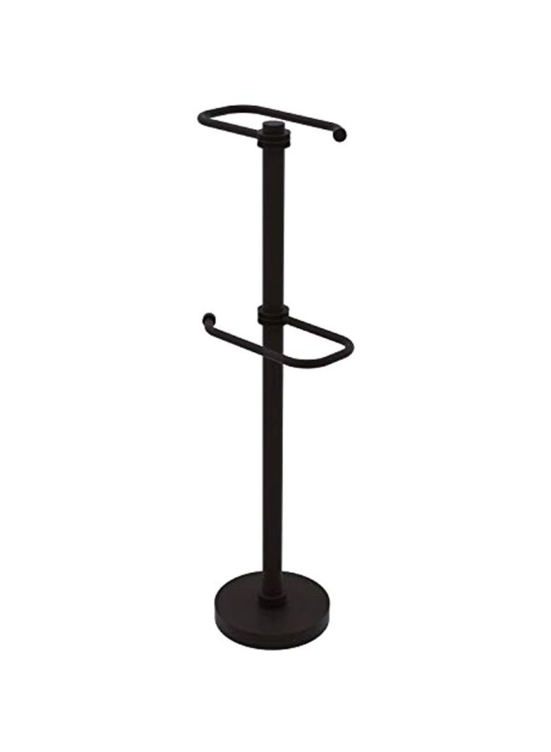 2 Roll Toilet Tissue Stand Black