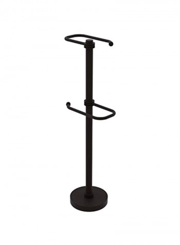 2 Roll Toilet Tissue Stand Black