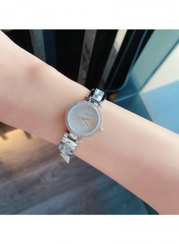 Women's Stainless Steel Strap Crystal Analog Watch 14503275