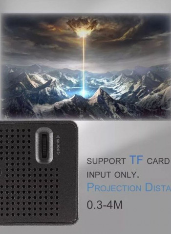 Full HD Mini Portable LED Projector ZN322200 Black