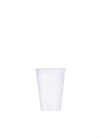 2500-Piece Trans Ribbed Wall Cup White 10ounce