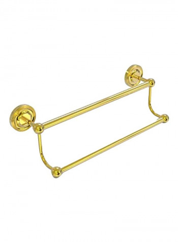Double Holder Towel Bar Gold 24inch