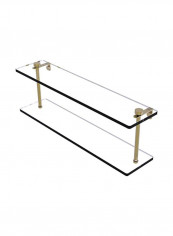 Glass Bath Organizer Clear/Silver 22inch