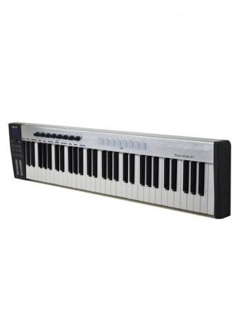 Portable 49-Key USB MIDI Controller Keyboard
