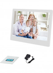 WiFi Digital Photo Frame Advertising Video Player White