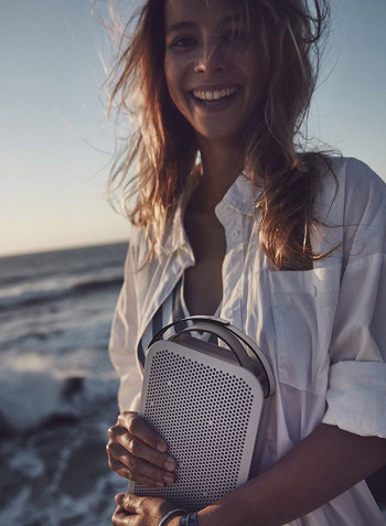 Active Portable Bluetooth Speaker 7.5x3.1x13.5inch Grey