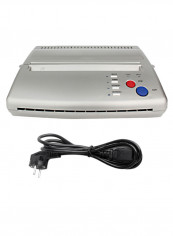 Tattoo Stencil Transfer Machine With Power Cord Silver/Black