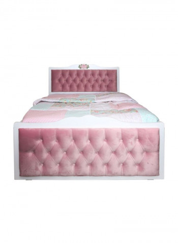 New Laura Single Bed Pink/White 120 x 200cm