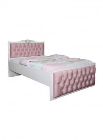 New Laura Single Bed Pink/White 120 x 200cm