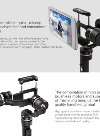 3-Axis Handheld Camera Stabilizer Black