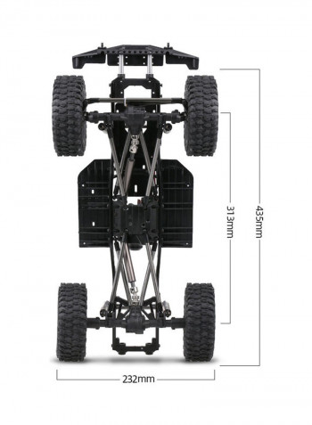 Austar 313mm Wheelbase Chassis Frame 42.7 x 13.8 x 22.4cm