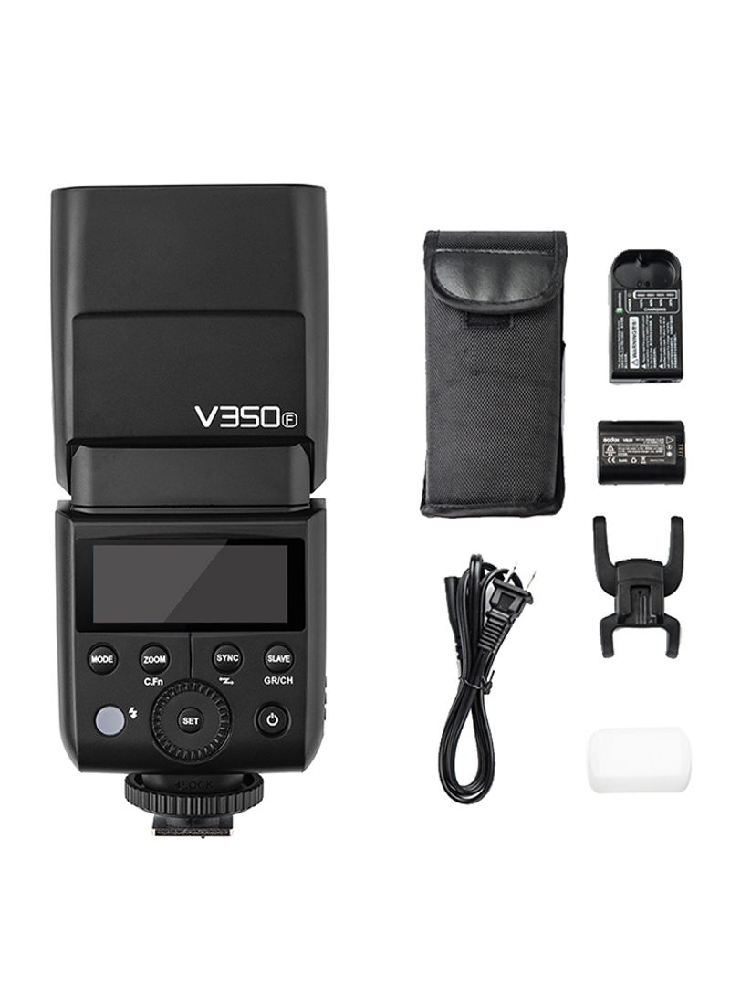 Wireless Camera Flash With Built-in 2000mAh Battery And Charger For Sony Camera Black