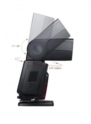 Wireless TTL Flash For Canon DSLR Camera Black
