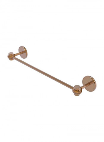 Satellite Orbit One Collection Twist Accent Towel Bar Brown 36inch