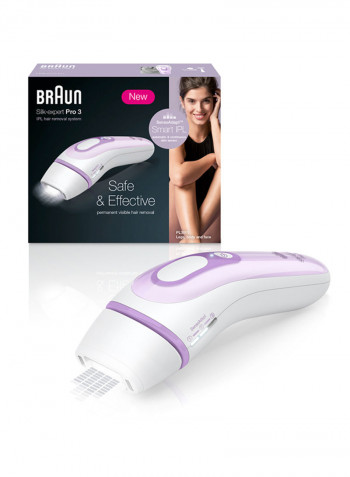 Silk expert Pro 3 PL3011 Latest Generation IPL, Permanent Hair Removal أبيض/أرجواني