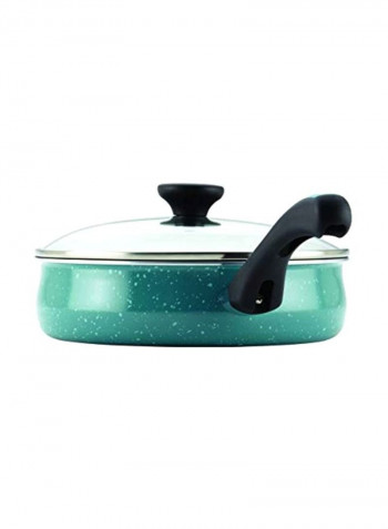 12-Piece Nonstick Cookware Set Gulf Blue Speckle