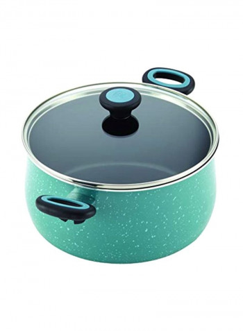 12-Piece Nonstick Cookware Set Gulf Blue Speckle