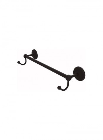 Prestige Monte Carlo Collection Integrated Hooks Towel Bar Oil-Rubbed Bronze 18inch