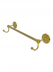 Prestige Monte Carlo Collection Integrated Hooks Towel Bar Gold 18inch