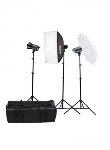 Professional Photography Studio Speedlite Lighting Lamp Kit Multicolour